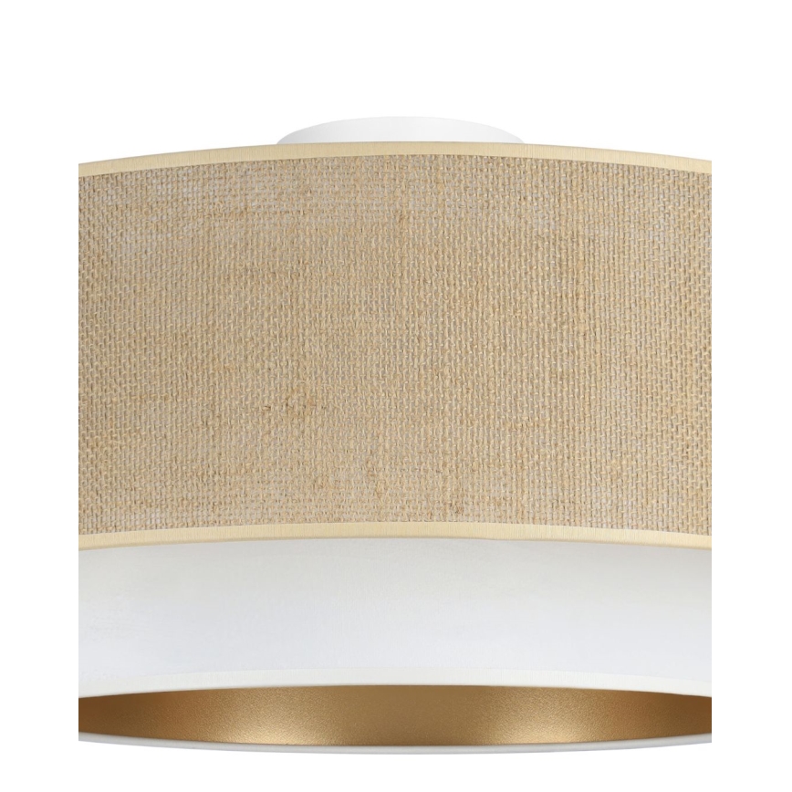 Потолочный светильник SARTA 1xE27/60W/230V, Ø 45 см, белый/джут