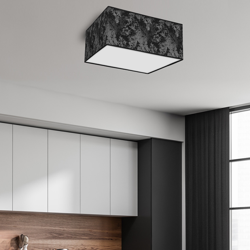 Потолочный светильник SATINO 2xE27/60W/230V черный/серый