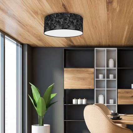 Потолочный светильник SATINO 2xE27/60W/230V черный/серый