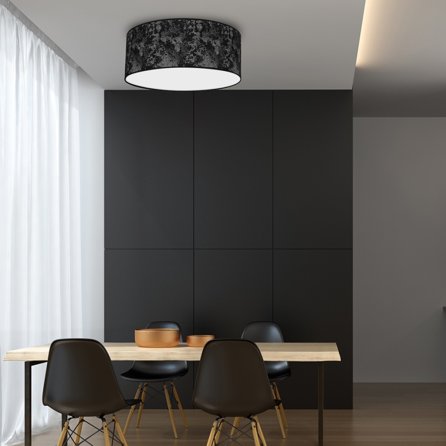 Потолочный светильник SATINO 2xE27/60W/230V черный/серый