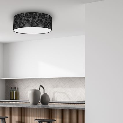 Потолочный светильник SATINO 3xE27/60W/230V черный/серый