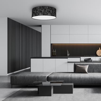 Потолочный светильник SATINO 3xE27/60W/230V черный/серый