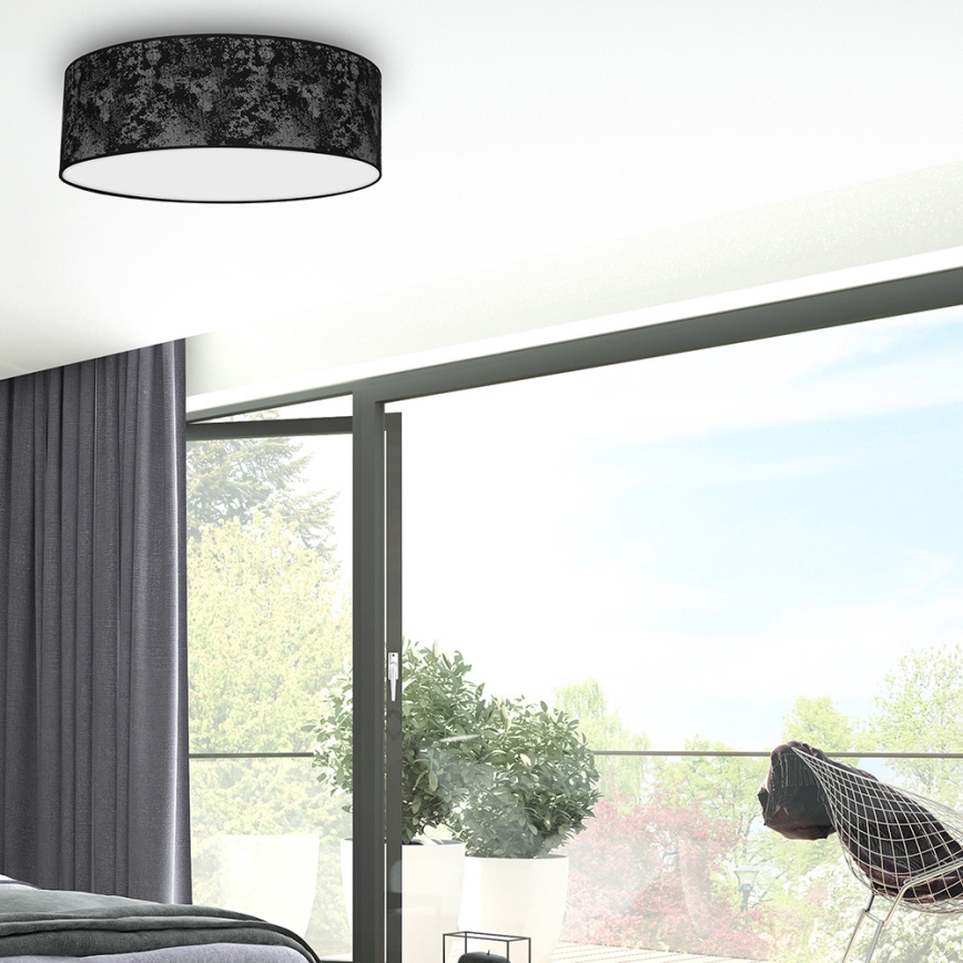 Потолочный светильник SATINO 3xE27/60W/230V черный/серый