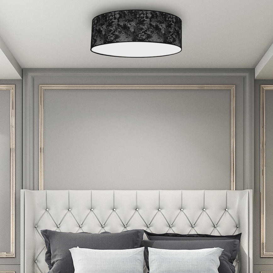 Потолочный светильник SATINO 3xE27/60W/230V черный/серый