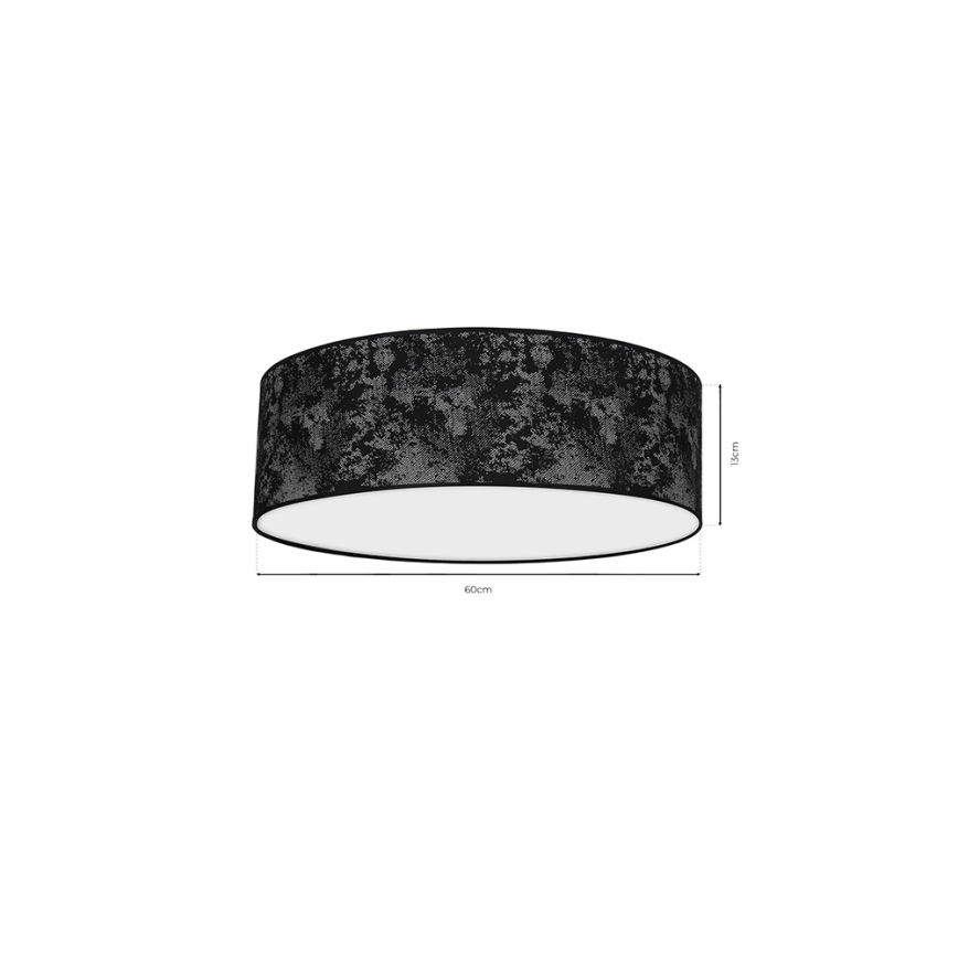 Потолочный светильник SATINO 3xE27/60W/230V черный/серый