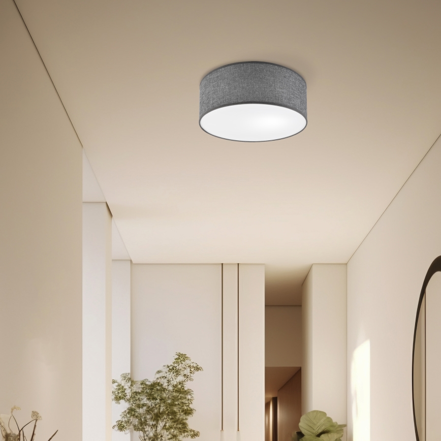 Потолочный светильник SIRJA, 1xE27/15W/230V, Ø 35 см, серый