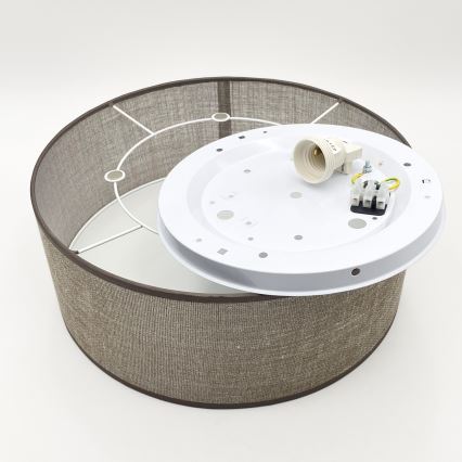 Потолочный светильник SIRJA 1xE27/15W/230V Ø 35 см коричневый