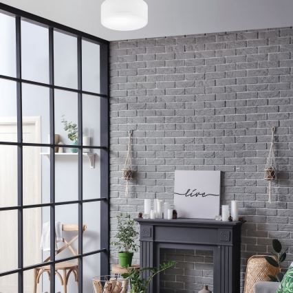 Потолочный светильник SIRJA 1xE27/60W/230V диаметр 35 см белый