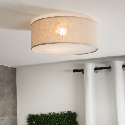 Потолочный светильник SIRJA 1xE27/60W/230V диаметр 35 см бежевый