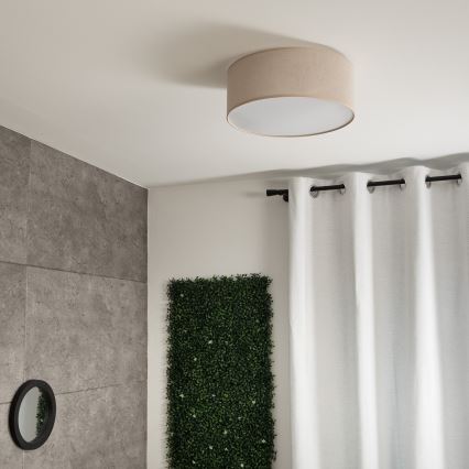 Потолочный светильник SIRJA 1xE27/60W/230V диаметр 35 см бежевый