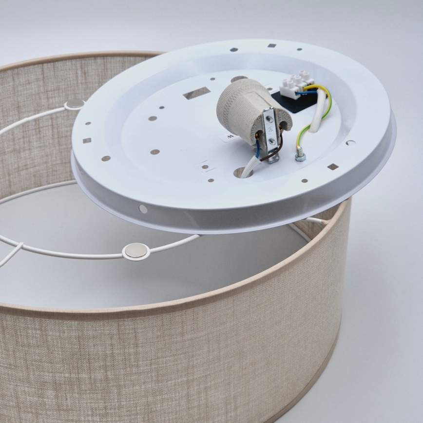 Потолочный светильник SIRJA 1xE27/60W/230V диаметр 35 см бежевый