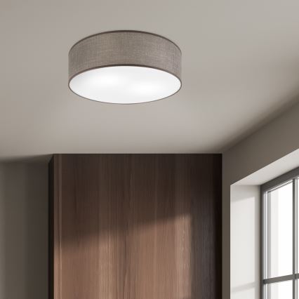 Потолочный светильник SIRJA 2x E27, 15 Вт, 230 В, диаметр 45 см, коричневый