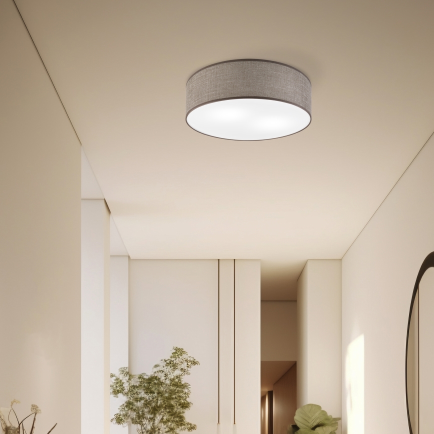 Потолочный светильник SIRJA 2x E27, 15 Вт, 230 В, диаметр 45 см, коричневый