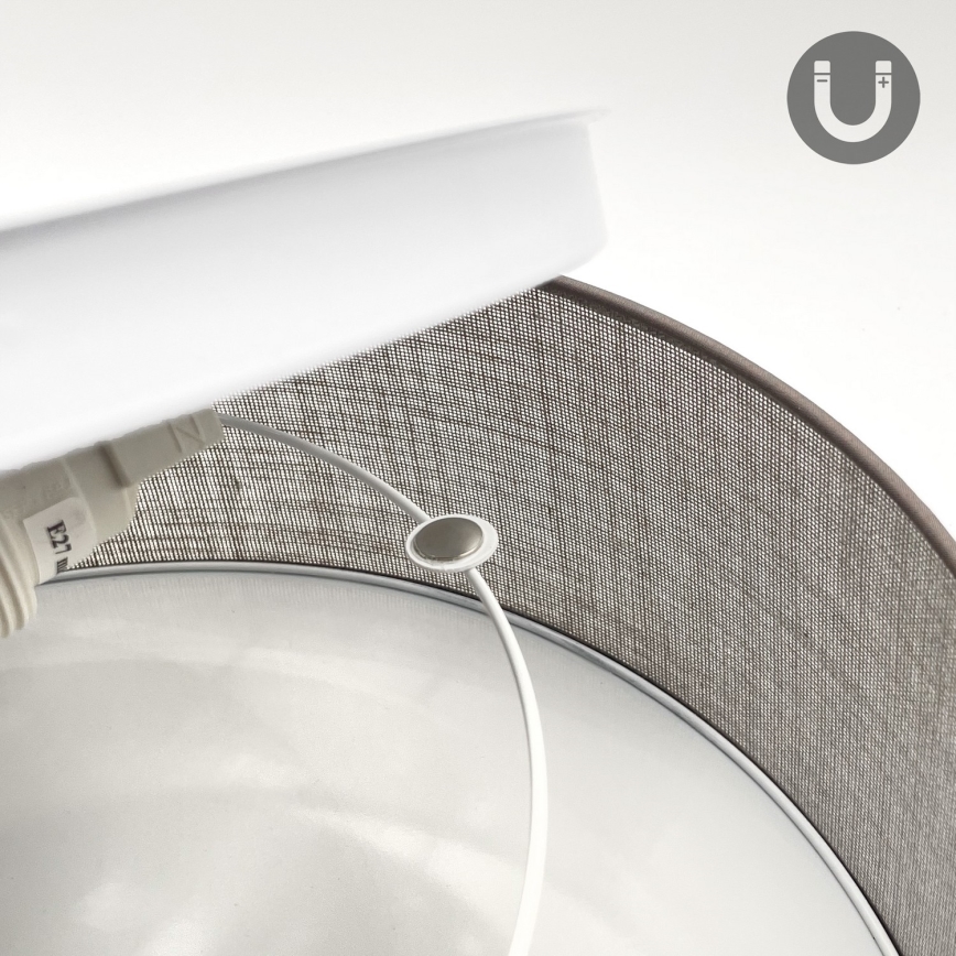 Потолочный светильник SIRJA 2x E27, 15 Вт, 230 В, диаметр 45 см, коричневый