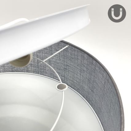 Потолочный светильник SIRJA 2xE27/15W/230V диам. 45 см серый