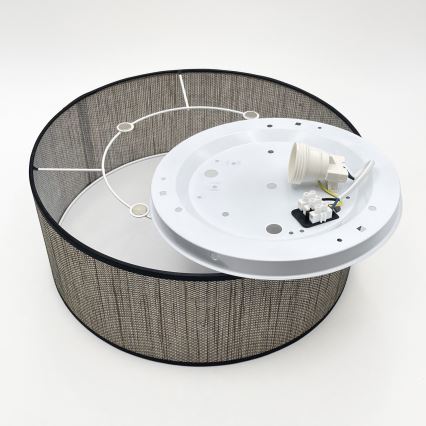 Потолочный светильник SIRJA 2xE27/15W/230V, диаметр 35 см, коричневый