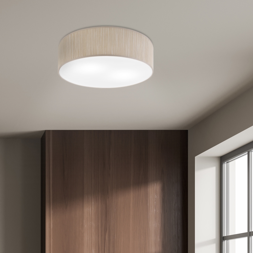 Потолочный светильник SIRJA 2xE27/15W/230V, диаметр 45 см, бежевый