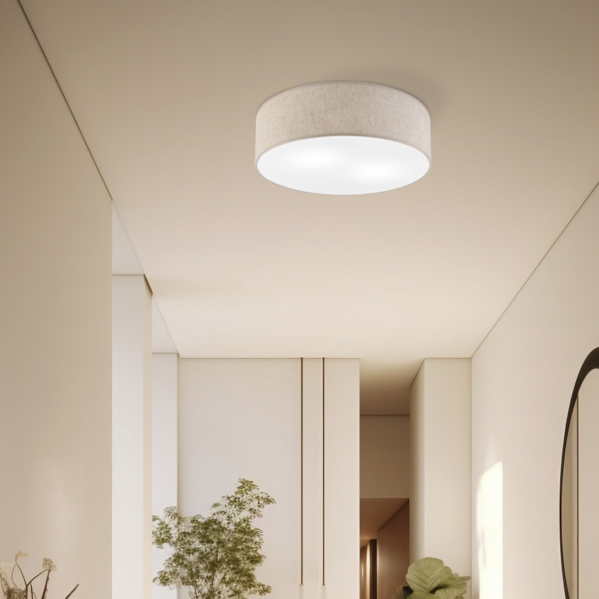 Потолочный светильник SIRJA 2xE27/15W/230V, диаметр 45 см, бежевый