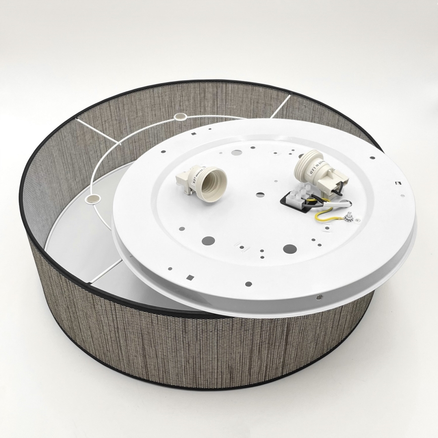 Потолочный светильник SIRJA 2×E27/15 Вт/230 В, диаметр 45 см, коричневый