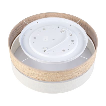 Потолочный светильник SIRJA BOHO 2xE27/15W/230V, диам. 45 см, бежевый/кремовый