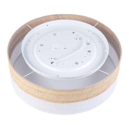 Потолочный светильник SIRJA BOHO 2xE27/15W/230V, диаметр 45 см, бежевый/белый