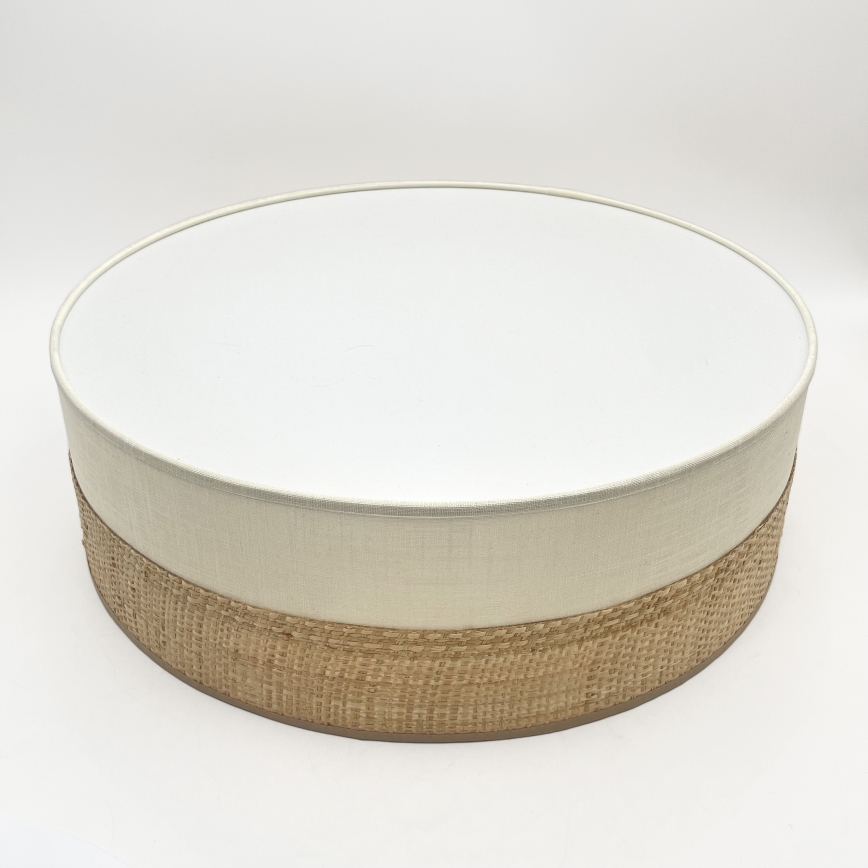 Потолочный светильник SIRJA BOHO 2xE27/15W/230V, диаметр 45 см, бежевый/кремовый