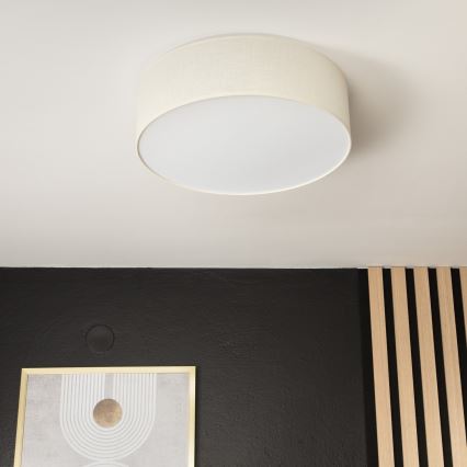 Потолочный светильник SIRJA DOUBLE 4xE27/15W/230V диаметр 45 см кремовый