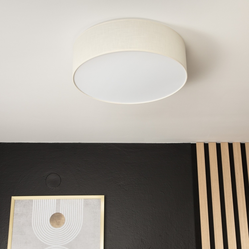 Потолочный светильник SIRJA DOUBLE 4xE27/15W/230V диаметр 45 см кремовый