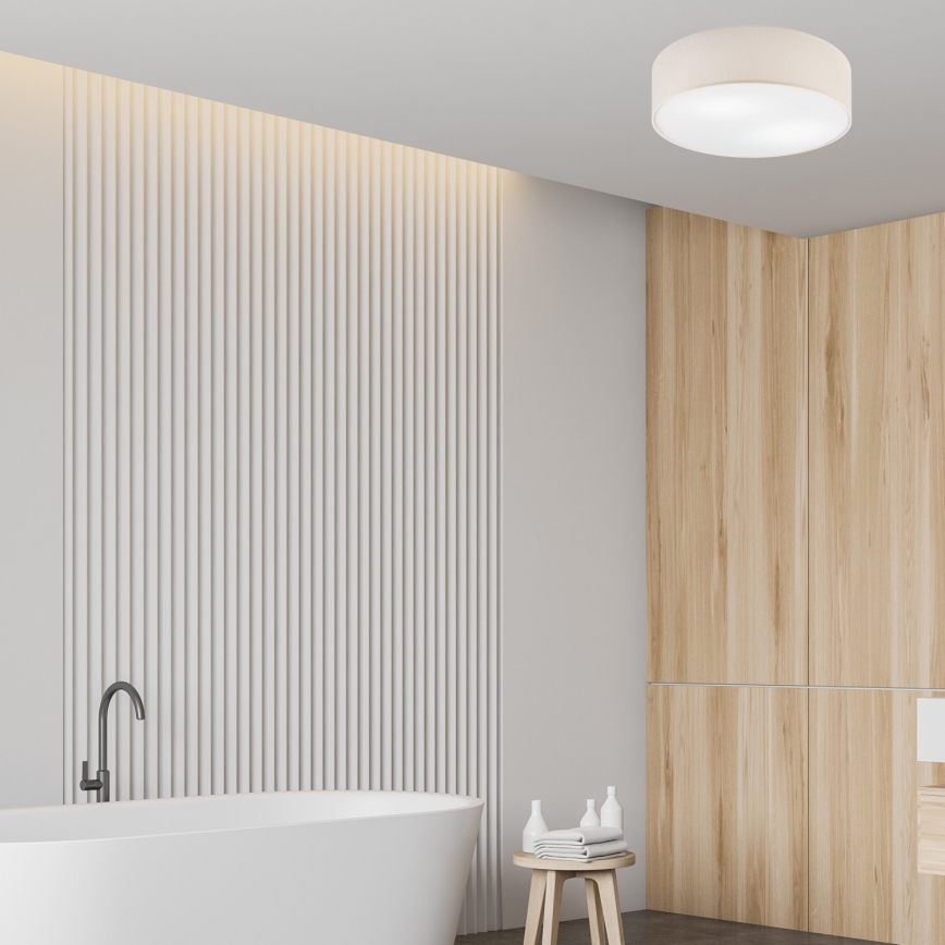 Потолочный светильник SIRJA DOUBLE 4xE27/15W/230V диаметр 45 см кремовый