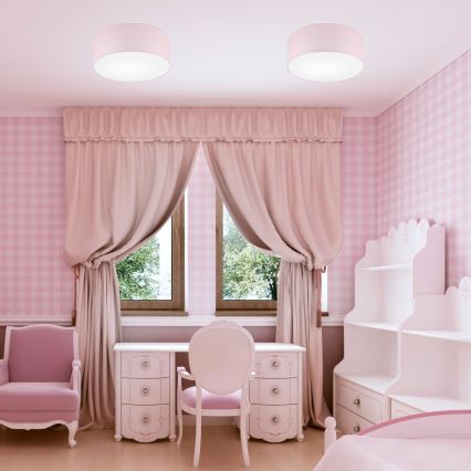 Потолочный светильник SIRJA PASTEL 1xE27/60W/230V диаметр 35 см розовый