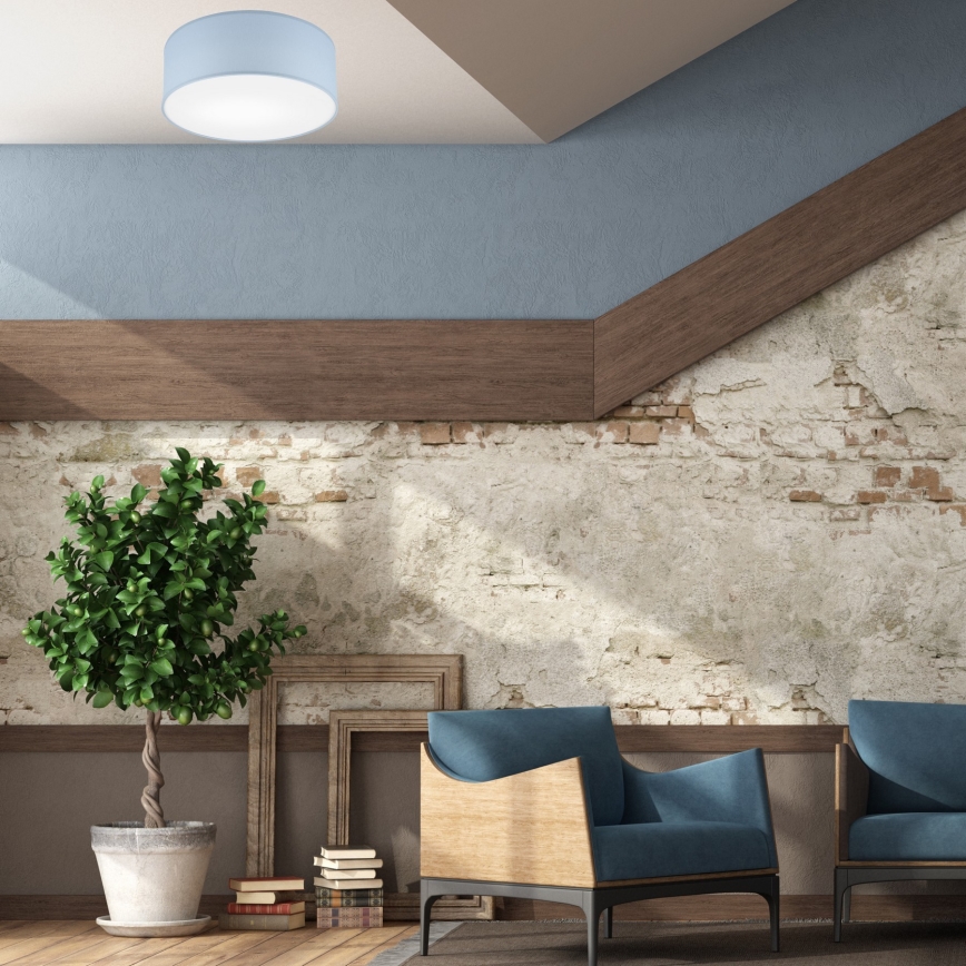 Потолочный светильник SIRJA PASTEL 1xE27/60W/230V диаметр 35 см синий