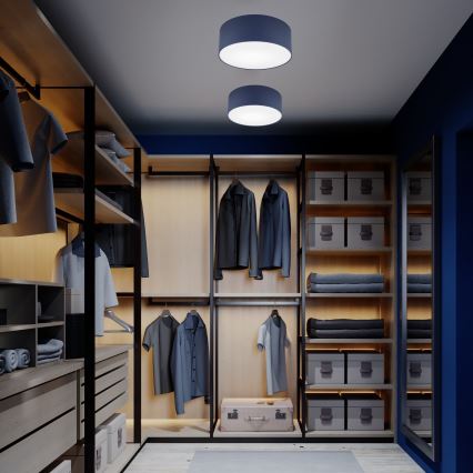 Потолочный светильник SIRJA PASTEL 1xE27/60W/230V диаметр 35 см темно-синий