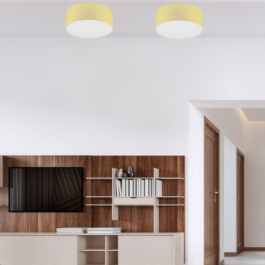 Потолочный светильник SIRJA PASTEL 1xE27/60W/230V диаметр 35 см желтый