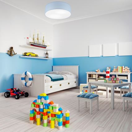Потолочный светильник SIRJA PASTEL 2xE27/15W/230V, диаметр 45 см, пастельно-голубой