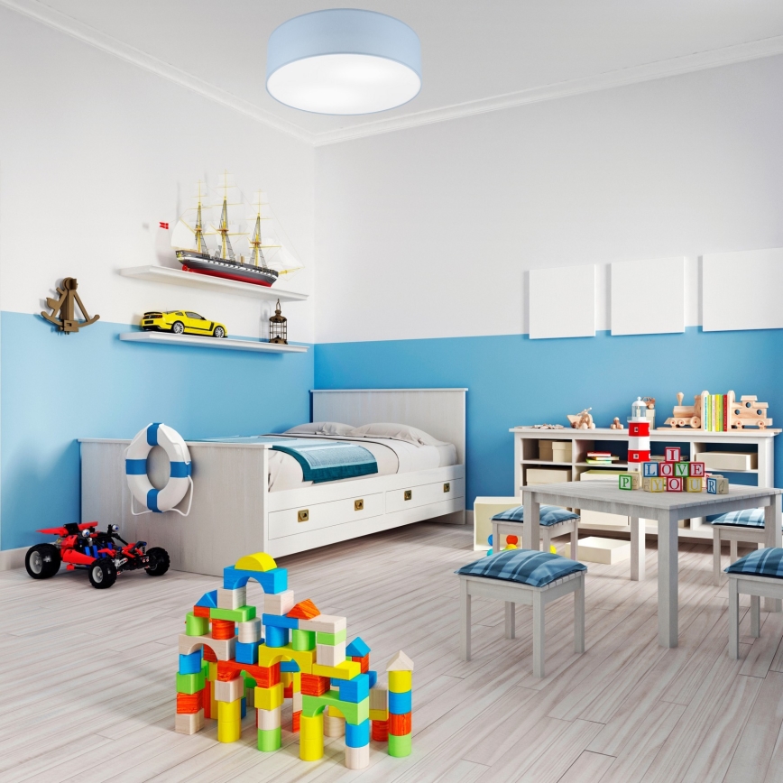 Потолочный светильник SIRJA PASTEL 2xE27/15W/230V, диаметр 45 см, пастельно-голубой