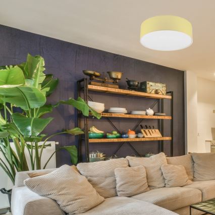 Потолочный светильник SIRJA PASTEL 2xE27/60W/230V диаметр 45 см желтый