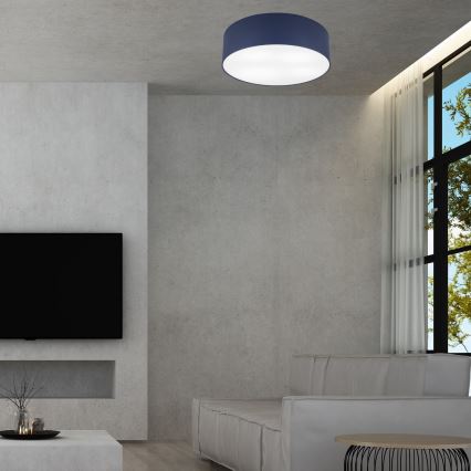 Потолочный светильник SIRJA PASTEL DOUBLE 4xE27/15W/230V диаметр 45 см темно-синий