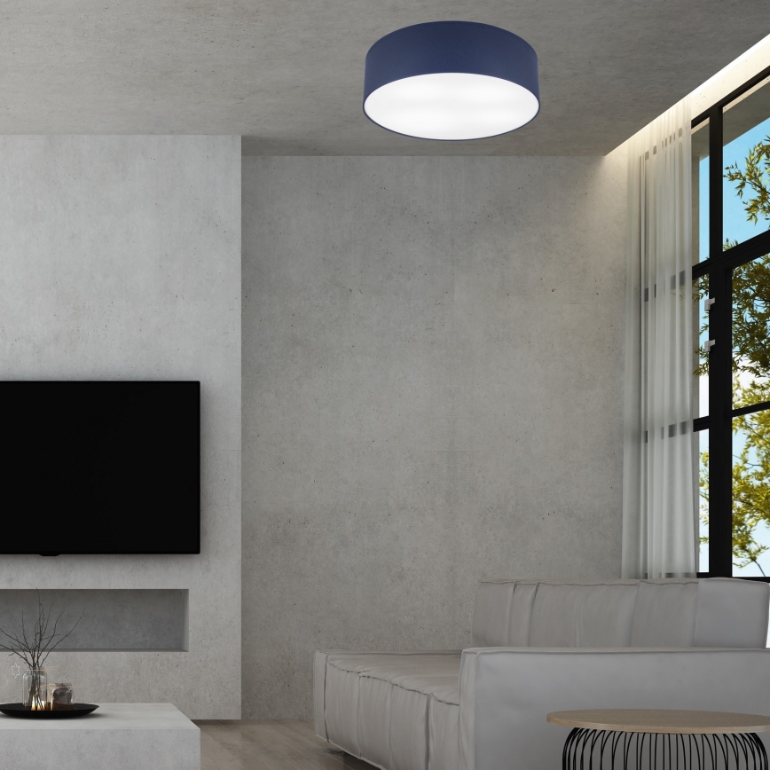 Потолочный светильник SIRJA PASTEL DOUBLE 4xE27/15W/230V диаметр 45 см темно-синий