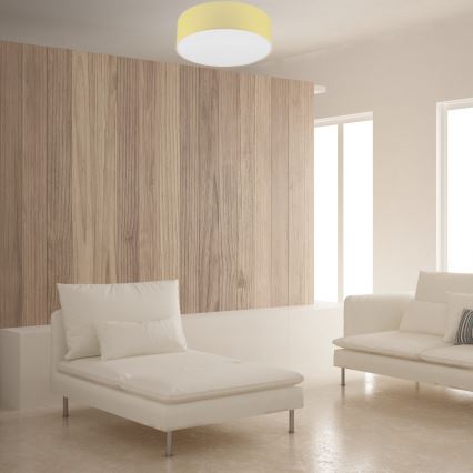 Потолочный светильник SIRJA PASTEL DOUBLE 4xE27/15W/230V диаметр 45 см желтый