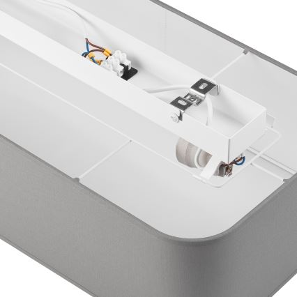 Потолочный светильник SIRJA SQUARE 2xE27/15W/230V серый