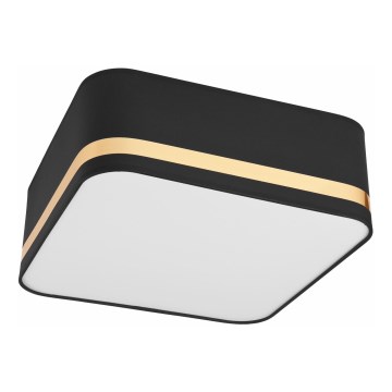 Потолочный светильник SIRJA SQUARE 2xE27/60W/230V 35x35 см черный