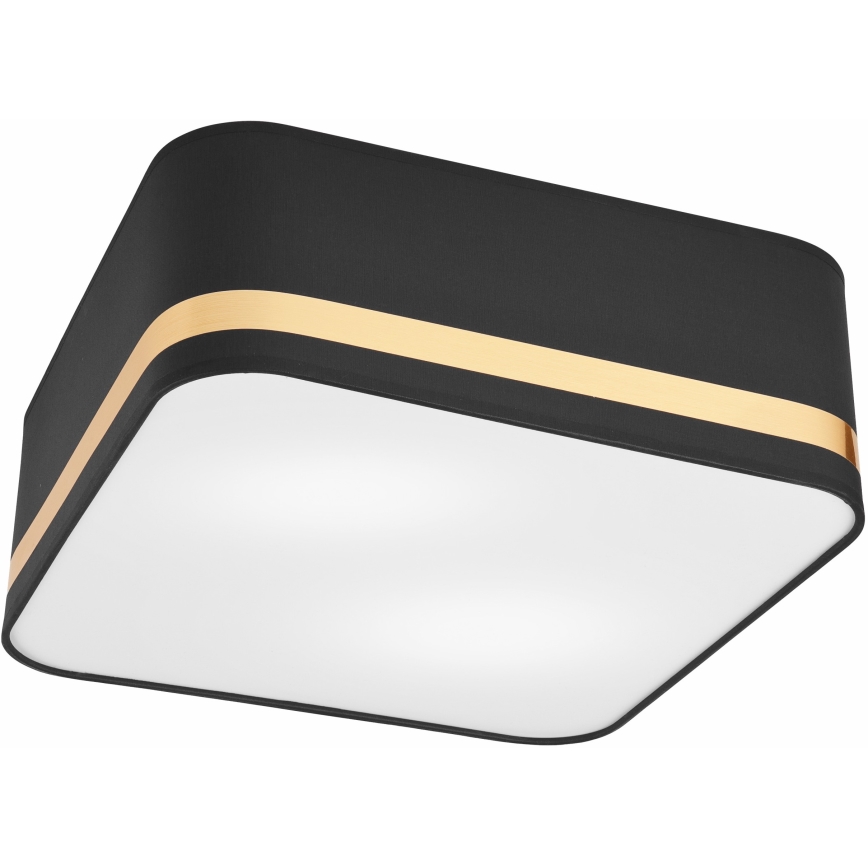 Потолочный светильник SIRJA SQUARE 2xE27/60W/230V 35x35 см черный