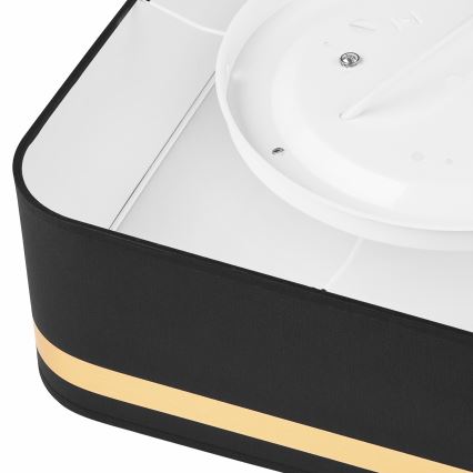 Потолочный светильник SIRJA SQUARE 2xE27/60W/230V 35x35 см черный