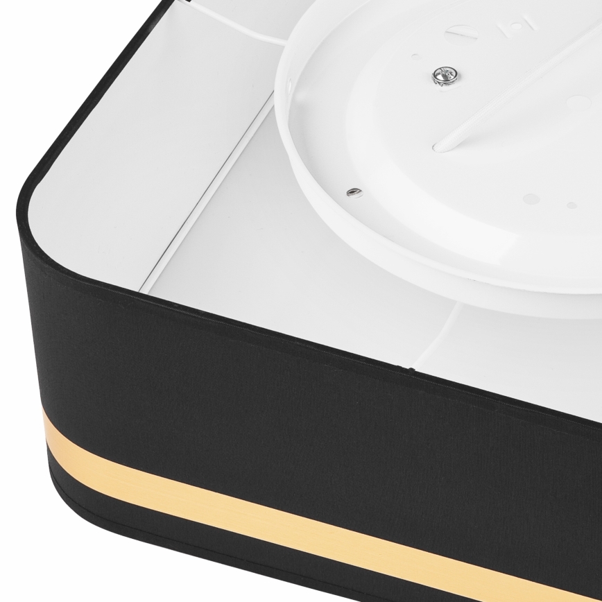 Потолочный светильник SIRJA SQUARE 2xE27/60W/230V 35x35 см черный