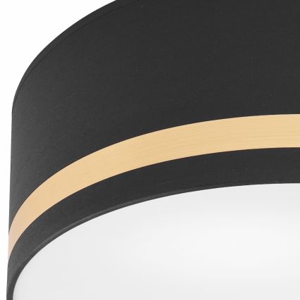 Потолочный светильник SIRJA STRIPE 2xE27/15W/230V диаметр 35 см черный