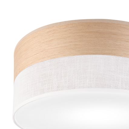 Потолочный светильник SIRJA WOOD 1xE27/15W/230V диаметр 35 см белый/дуб