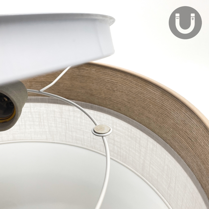 Потолочный светильник SIRJA WOOD 1xE27/15W/230V диаметр 35 см белый/дуб