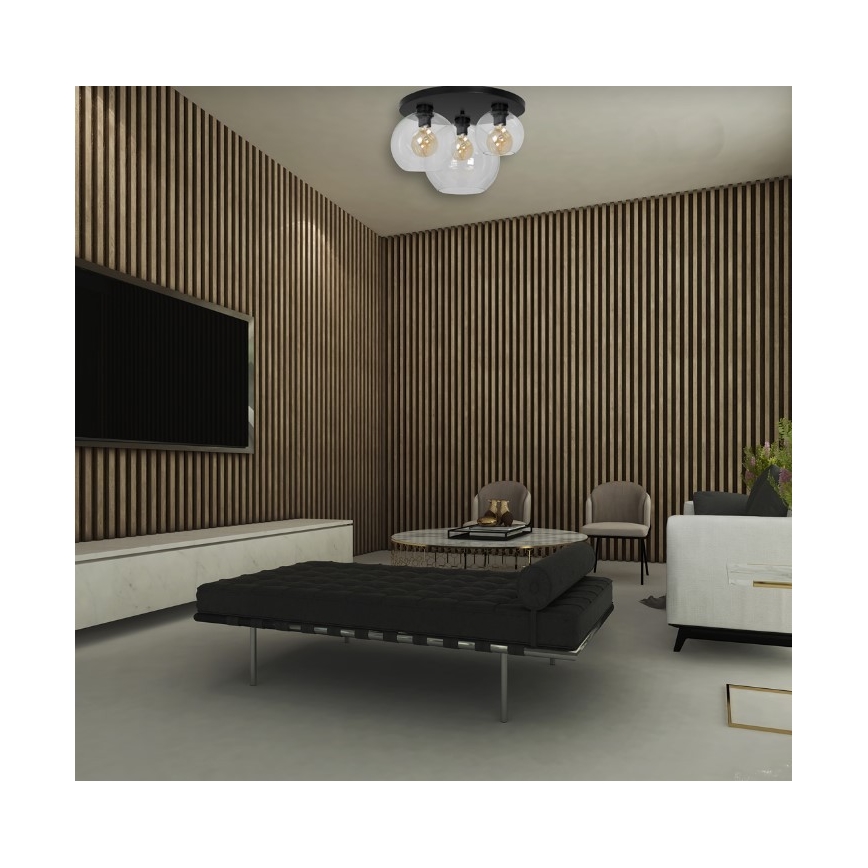 Потолочный светильник SOFIA 3xE27/60W/230V прозрачный