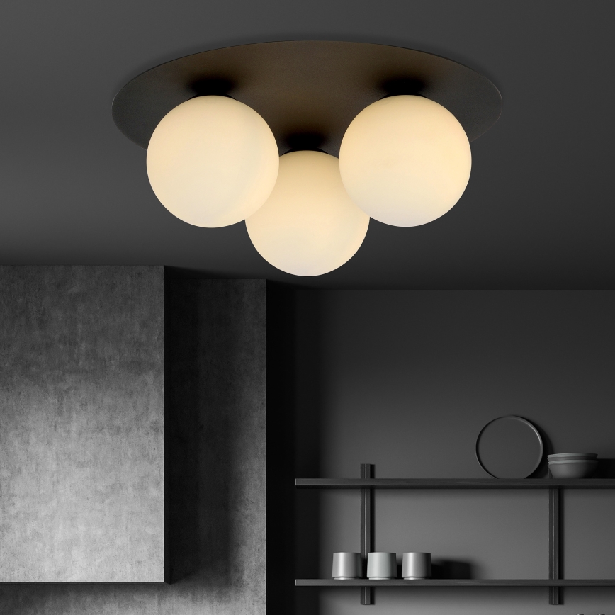 Потолочный светильник SOLAR 3xE14/10W/230V черный/белый