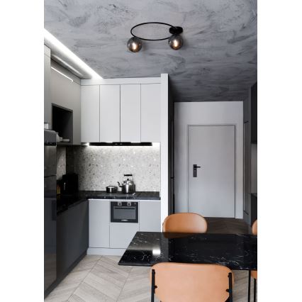 Потолочный светильник SOPRA 2xE14/10W/230V черный